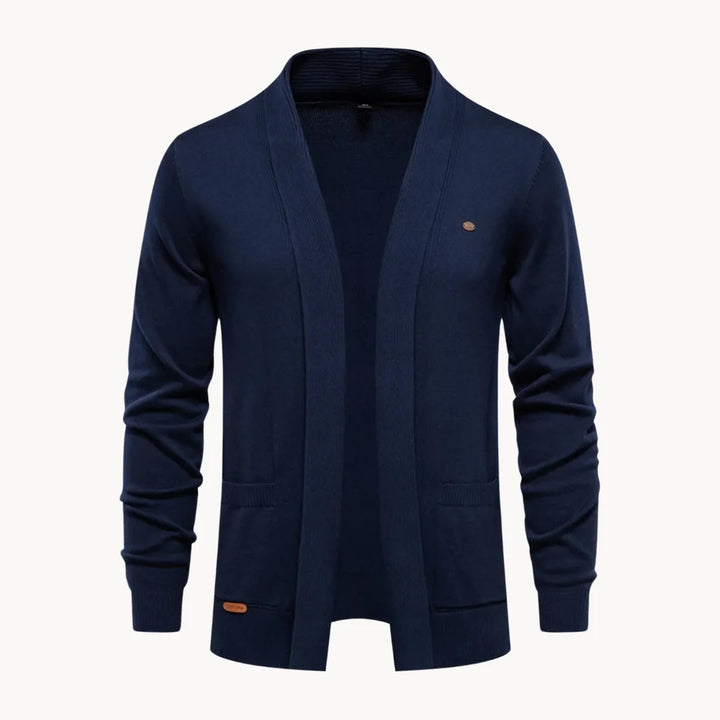 Open cardigan met v-hals en lange mouwen