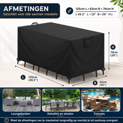 Waterdichte Tuinmeubelhoes 420D Oxford - Buitenhoes