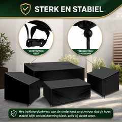 Tuinmeubelhoes Set 4 Delig Waterdicht - Beschermhoes Terrasmeubels