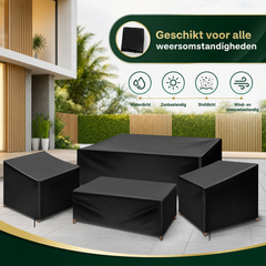 Tuinmeubelhoes Set 4 Delig Waterdicht - Beschermhoes Terrasmeubels