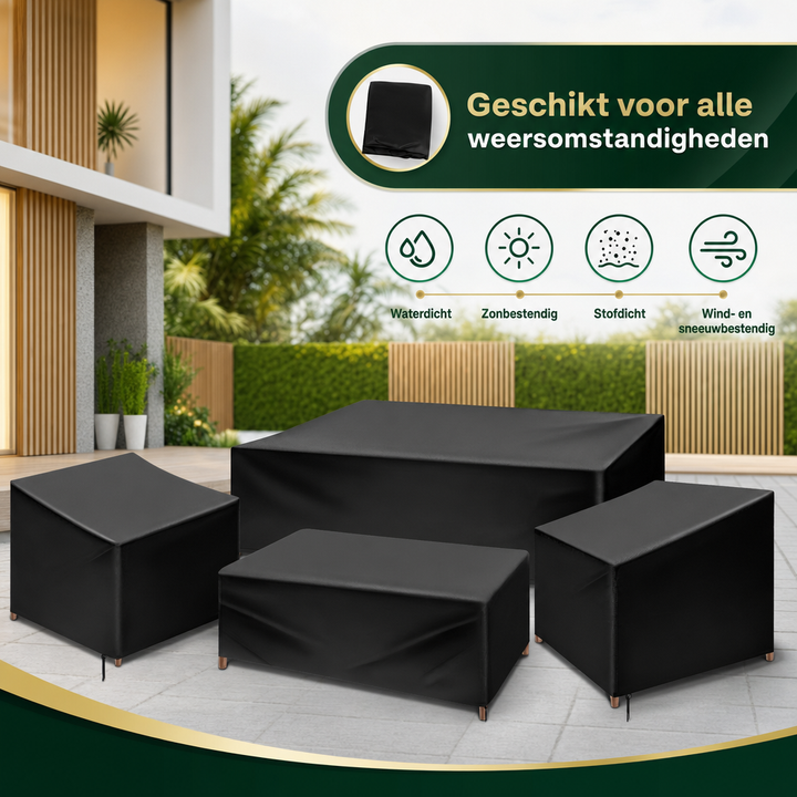Tuinmeubelhoes Set 4 Delig Waterdicht - Beschermhoes Terrasmeubels