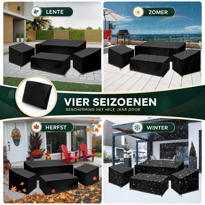 Tuinmeubelhoes Set 4 Delig Waterdicht - Beschermhoes Terrasmeubels