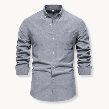 Overhemd met button-down kraag en borstzak