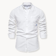 Overhemd met button-down kraag en borstzak