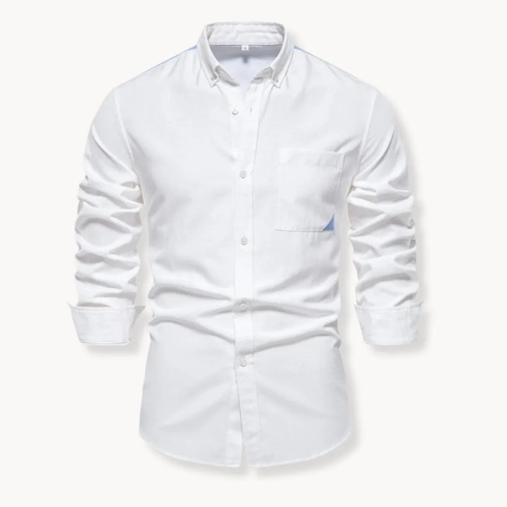 Overhemd met button-down kraag en borstzak