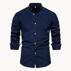 Overhemd met button-down kraag en borstzak