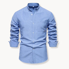 Overhemd met button-down kraag en borstzak