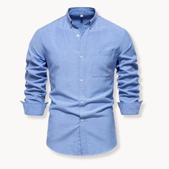 Overhemd met button-down kraag en borstzak