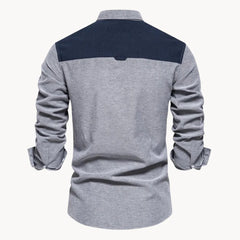 Overhemd met button-down kraag en borstzak