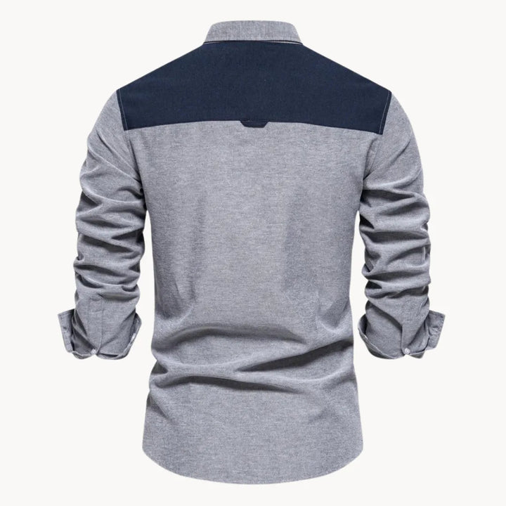 Overhemd met button-down kraag en borstzak