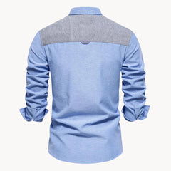 Overhemd met button-down kraag en borstzak