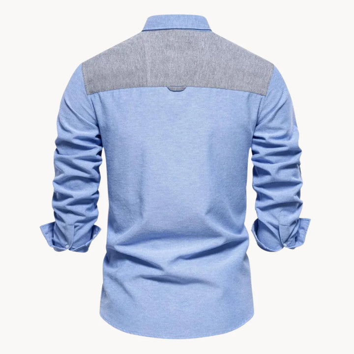 Overhemd met button-down kraag en borstzak