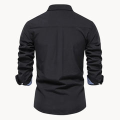 Overhemd met button-down kraag en lange mouwen