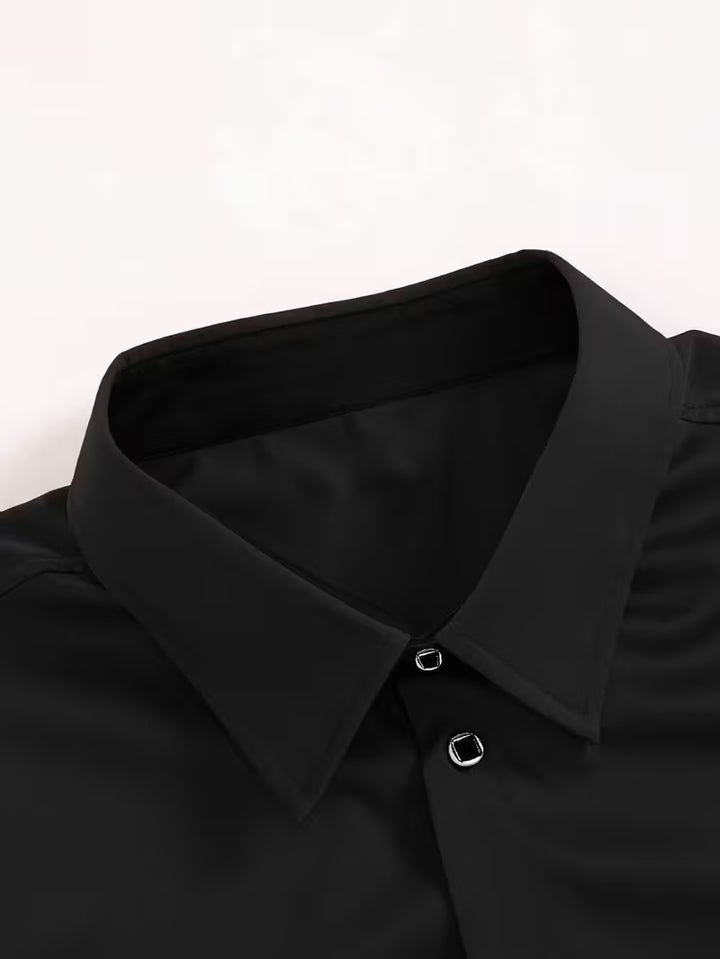 Overhemd met geometrisch patroon en slim fit