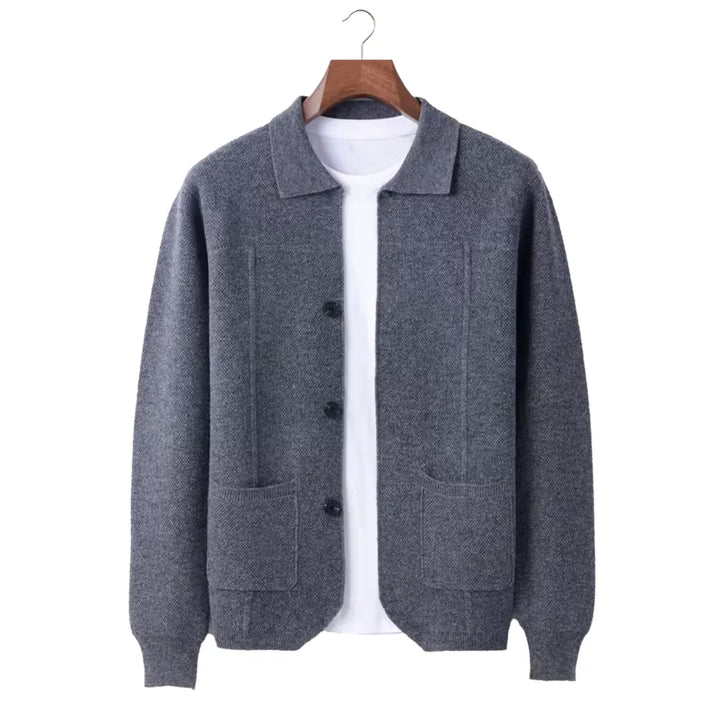 Overhemd van 100% cashmere met knoopsluiting