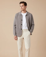 Overhemd van 100% cashmere met knoopsluiting