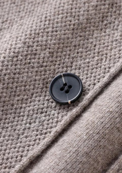 Overhemd van 100% cashmere met knoopsluiting