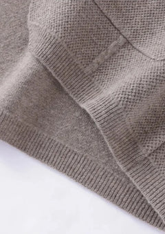 Overhemd van 100% cashmere met knoopsluiting