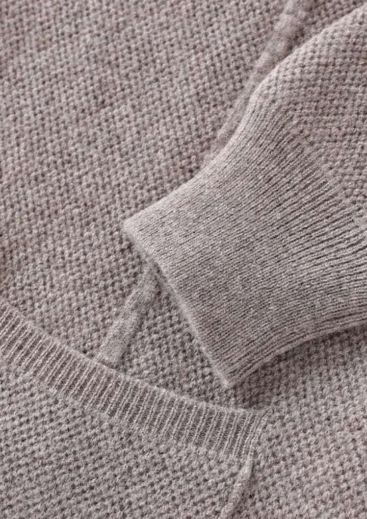 Overhemd van 100% cashmere met knoopsluiting
