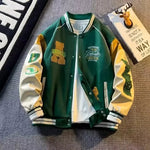 Patchwork jas met geborduurde details