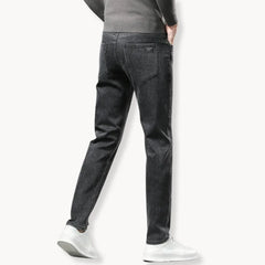 Rechtdoorlopende jeans met fleece voering