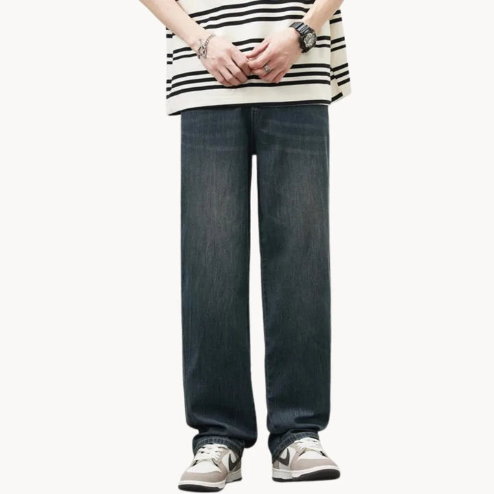 Relaxed fit jeans met lichte wassing