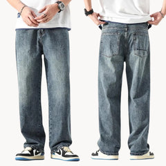 Relaxed retro jeans met rechte pasvorm