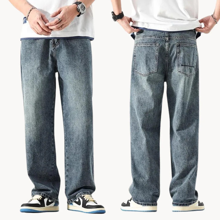 Relaxed retro jeans met rechte pasvorm
