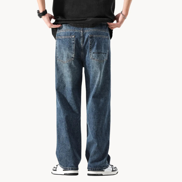 Relaxed retro jeans met rechte pasvorm