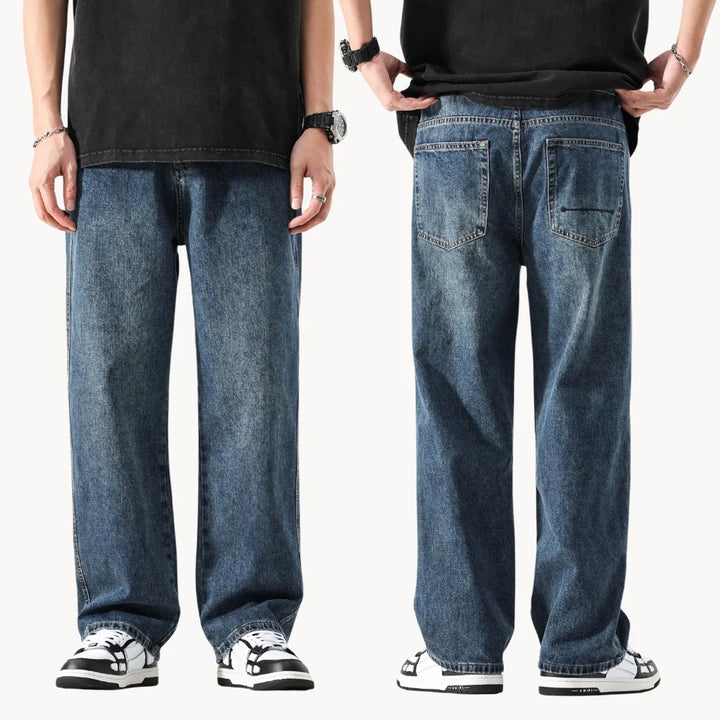 Relaxed retro jeans met rechte pasvorm