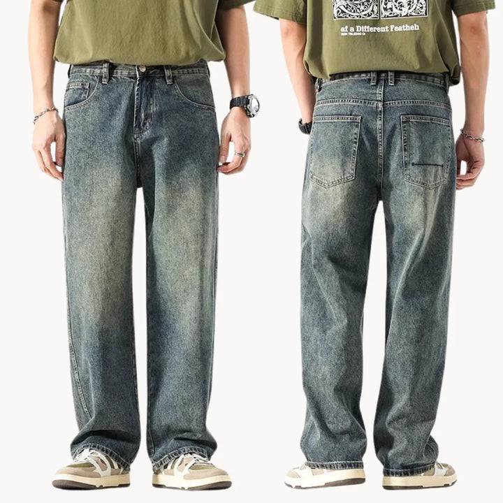 Relaxed retro jeans met rechte pasvorm