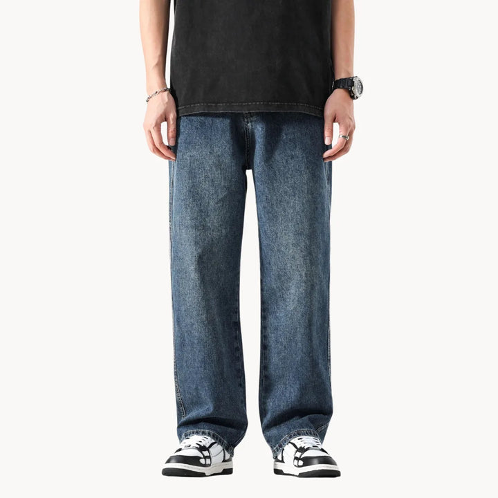 Relaxed retro jeans met rechte pasvorm