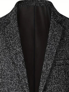 Slim-fit jas met notch lapel en kreukbestendig materiaal