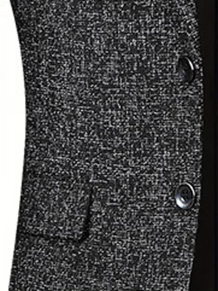 Slim-fit jas met notch lapel en kreukbestendig materiaal
