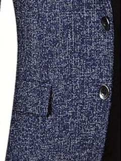 Slim-fit jas met notch lapel en kreukbestendig materiaal