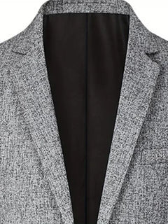 Slim-fit jas met notch lapel en kreukbestendig materiaal