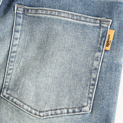 Slim fit jeans met lichtblauwe gewassen denim