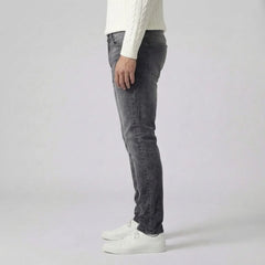 Slim fit jeans met lichte wassing en vijf-pocket stijl