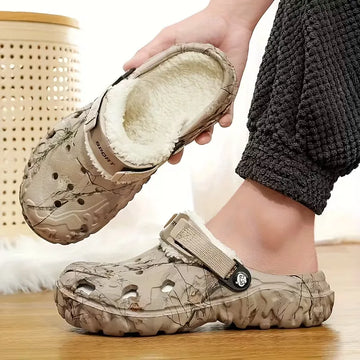 Slippers met antislip zool en gevoerde binnenkant