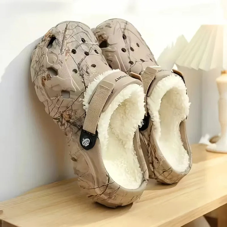 Slippers met antislip zool en gevoerde binnenkant
