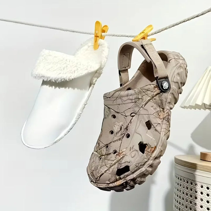 Slippers met antislip zool en gevoerde binnenkant