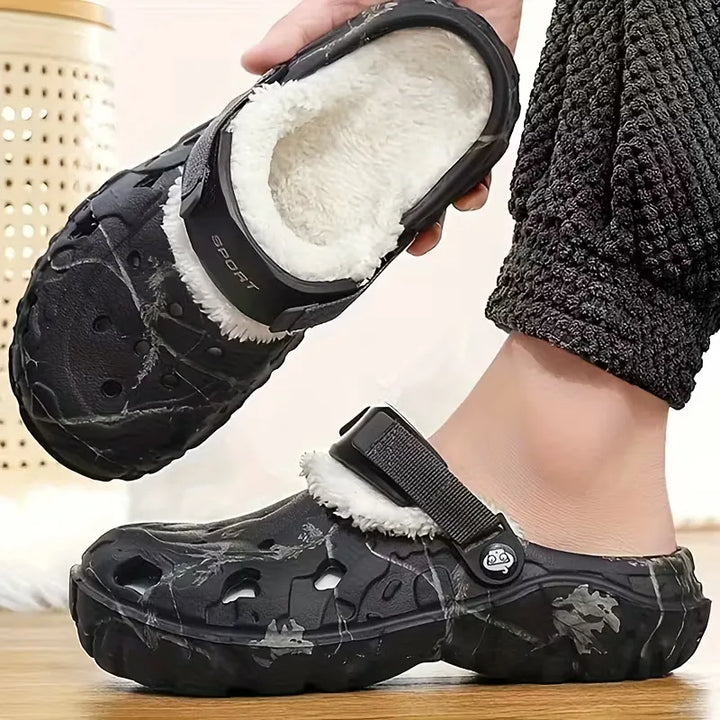 Slippers met antislip zool en gevoerde binnenkant