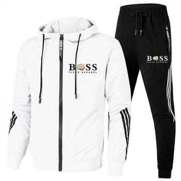 Sportanzug met hoodie en elastische tailleband