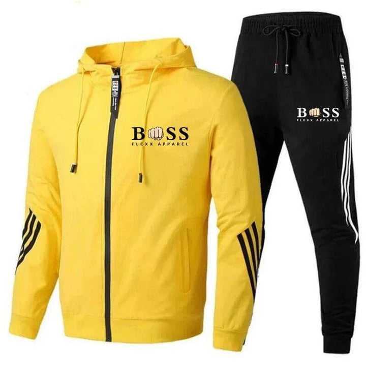Sportanzug met hoodie en elastische tailleband