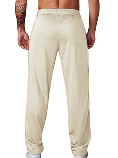 Sportbroek met elastische tailleband en zijstrepen