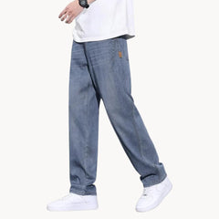 Straight leg broek met zijzakken