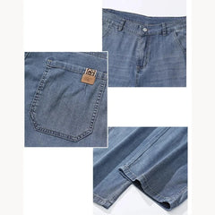 Straight leg broek met zijzakken