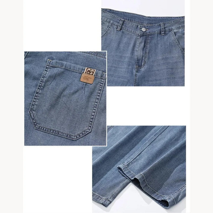 Straight leg broek met zijzakken