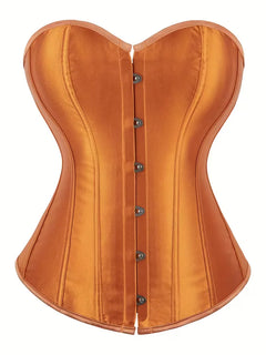 Strapless corset met vetersluiting en knoopsluiting