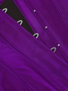 Strapless corset met vetersluiting en knoopsluiting
